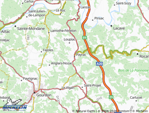 Mappa MICHELIN Payrac - ViaMichelin