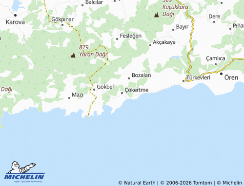 Mappa MICHELIN Çökertme - ViaMichelin