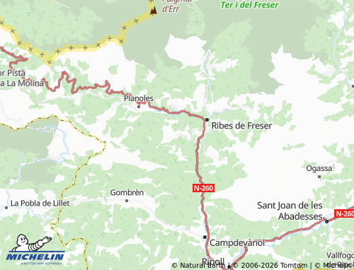 Mappa MICHELIN Campelles - ViaMichelin