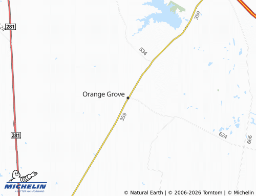 Mapa MICHELIN Orange Grove - ViaMichelin