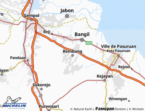 MICHELIN Rembang map - ViaMichelin