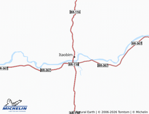 Mapa MICHELIN Itaobim - ViaMichelin