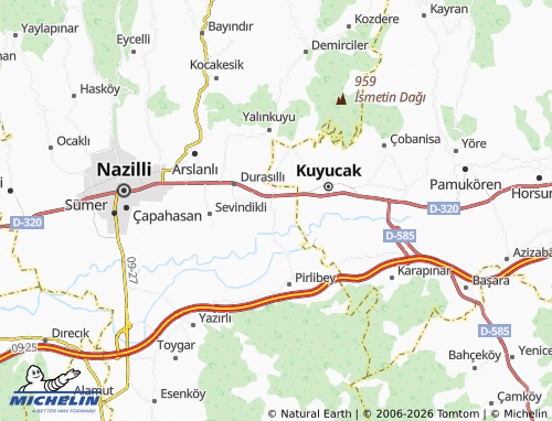 MICHELIN Hamzallı map - ViaMichelin