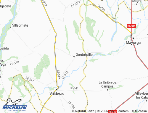 MICHELIN-Landkarte Gordoncillo - ViaMichelin