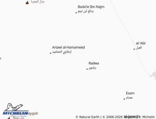 MICHELIN Artawi Hillit map - ViaMichelin