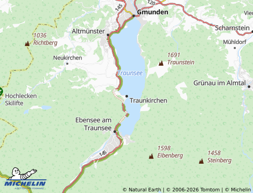 Mappa MICHELIN Traunkirchen - ViaMichelin
