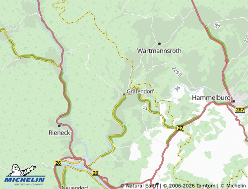 Mapa MICHELIN Gräfendorf - ViaMichelin
