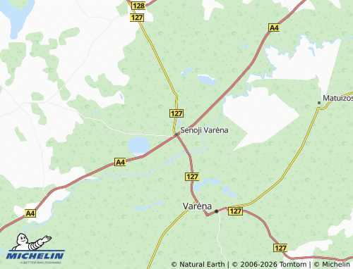 Mappa MICHELIN Senoji Varėna - ViaMichelin