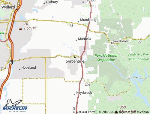 Mapa MICHELIN Serpentine - ViaMichelin