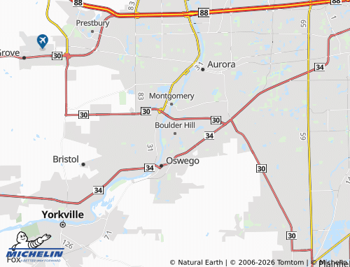 Mapa MICHELIN Boulder Hill - ViaMichelin