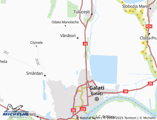 MICHELIN Costiș map - ViaMichelin