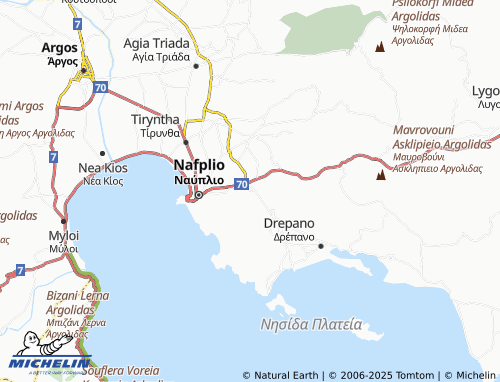 MICHELIN Exostis map - ViaMichelin