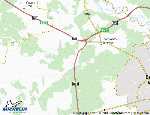 MICHELIN Bibkovshchina map - ViaMichelin