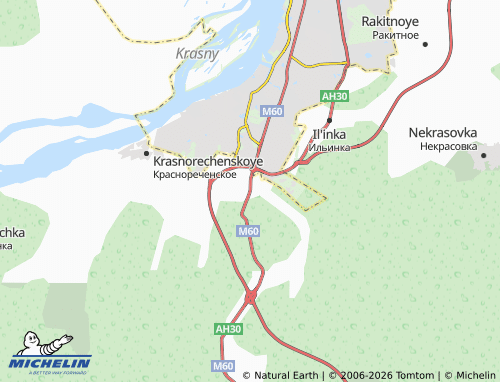 MICHELIN-Landkarte Sosnovka - ViaMichelin