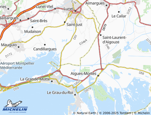MICHELIN Tamariguières map - ViaMichelin
