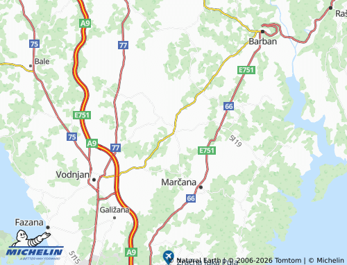 Kaart MICHELIN Divšići - ViaMichelin