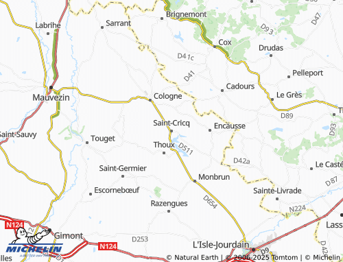 MICHELIN-Landkarte Saint-Cricq - ViaMichelin