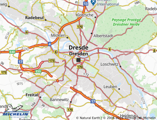 MICHELIN Dresden map - ViaMichelin