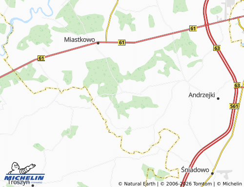 MICHELIN Tarnowo map - ViaMichelin