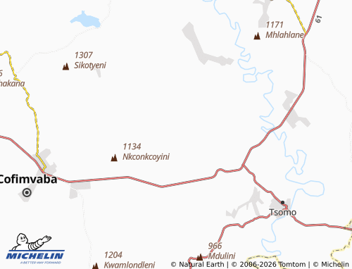 Kaart MICHELIN Ntozini - ViaMichelin