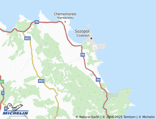 MICHELIN Ravadinovo map - ViaMichelin