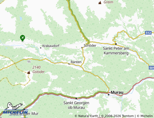 MICHELIN-Landkarte Freiberg-Vorderberg - ViaMichelin
