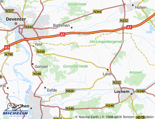 Carte MICHELIN Harfsen - ViaMichelin