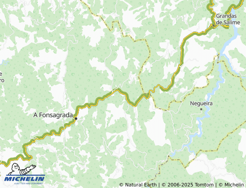 MICHELIN Fonfría (Santa María Madanela) map - ViaMichelin