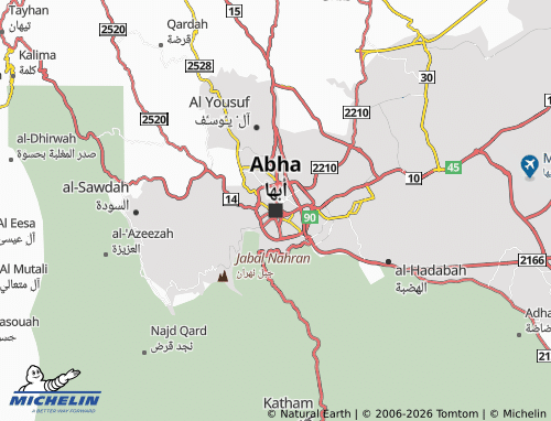 MICHELIN Abha map - ViaMichelin