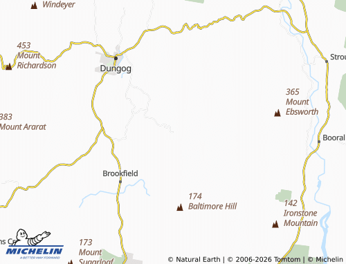 Mapa MICHELIN Flat Tops - ViaMichelin