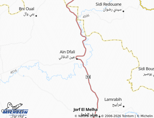 MICHELIN Ayn al-Dfali map - ViaMichelin