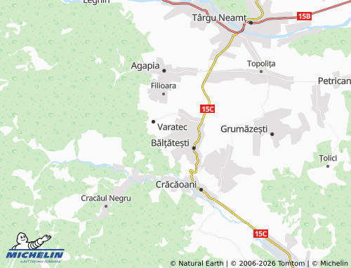 MICHELIN Valea Arini map - ViaMichelin
