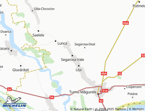 MICHELIN Segarcea-Vale map - ViaMichelin