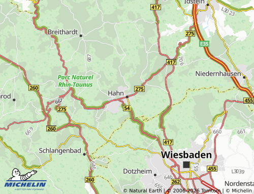 MICHELIN Hahn map - ViaMichelin