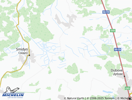 MICHELIN Zhuravlyne map - ViaMichelin