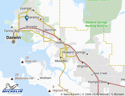 Mapa MICHELIN Durack - ViaMichelin