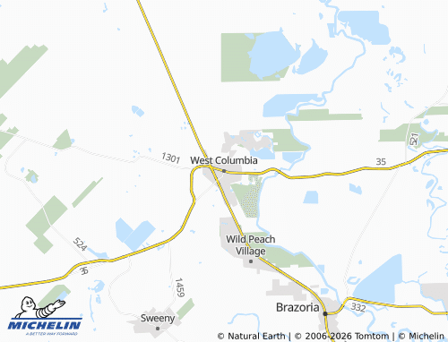 Carte MICHELIN West Columbia - ViaMichelin
