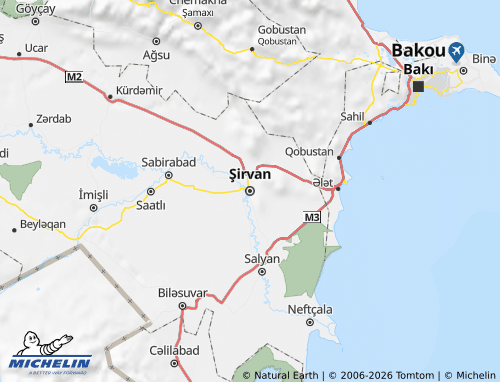 MICHELIN Şirvan map - ViaMichelin