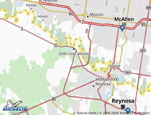 Mappa MICHELIN Actrices Mexicanas - ViaMichelin