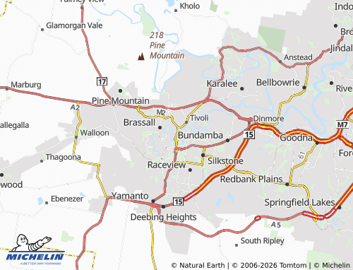MICHELIN North Ipswich map - ViaMichelin