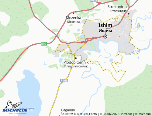 MICHELIN-Landkarte Plodopitomnik - ViaMichelin