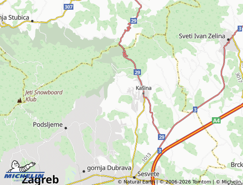 MICHELIN Kučilovina map - ViaMichelin
