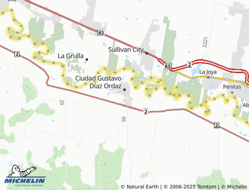 MICHELIN Fundadores map - ViaMichelin