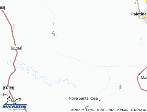 Mapa MICHELIN Santa Rita do Oeste - ViaMichelin