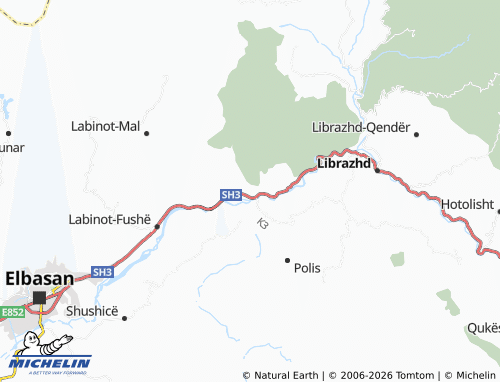 MICHELIN-Landkarte Mirakë - ViaMichelin