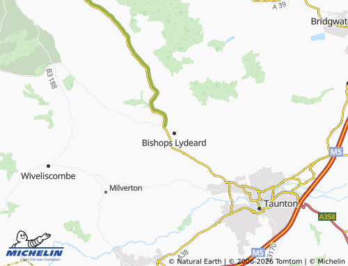 MICHELIN Bishops Lydeard map - ViaMichelin