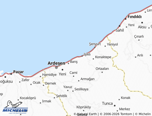 MICHELIN Taşbaşı map - ViaMichelin