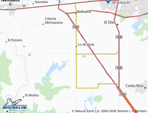 MICHELIN José Vasconcelos map - ViaMichelin