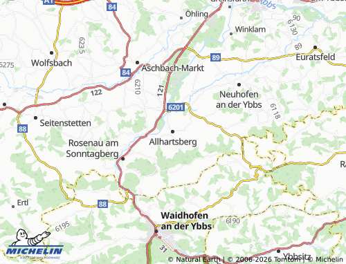 MICHELIN Allhartsberg map - ViaMichelin