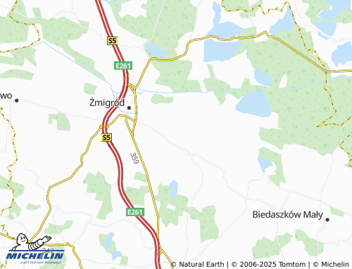 MICHELIN Kanclerzowice map - ViaMichelin